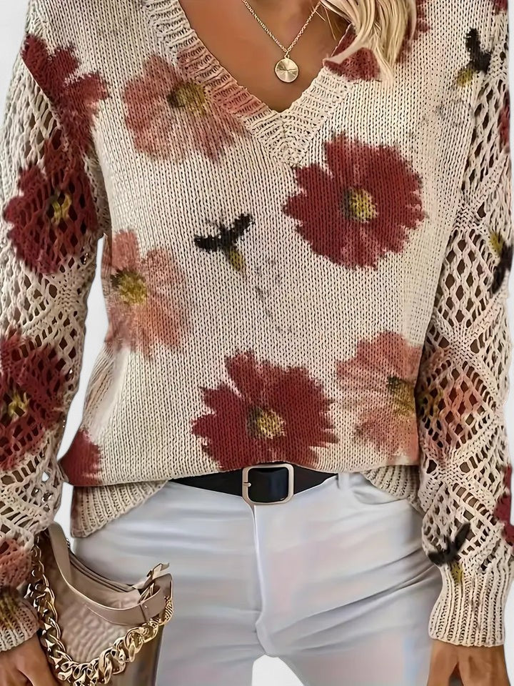 Aurélie | Blusa de Manga Comprida Floral
