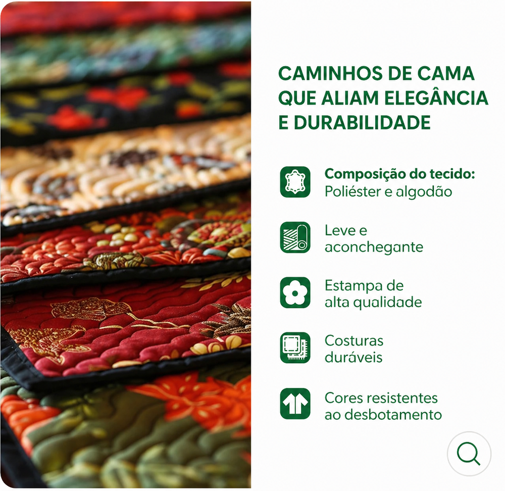 Corredor de Cama Pena de Pavão