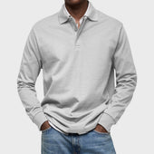 Eduardo - Polo de Luxo de Mangas Compridas