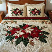 Conjunto de Cama 3 Peças Charme da Poinsétia
