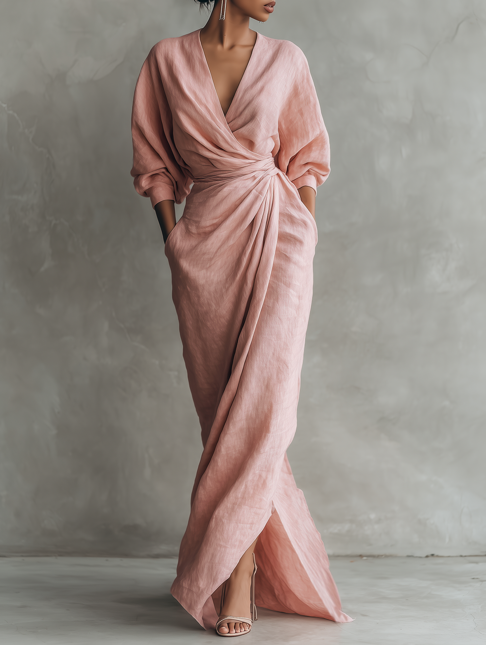 Anita - Vestido maxi minimalista