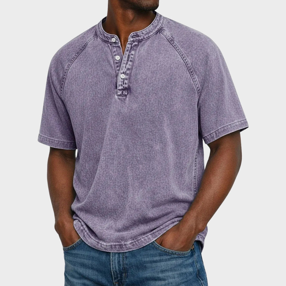 Pedro - T-shirt Vintage com Botões