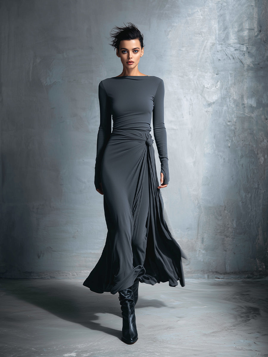Mariana | Vestido Maxi com Laço Lateral