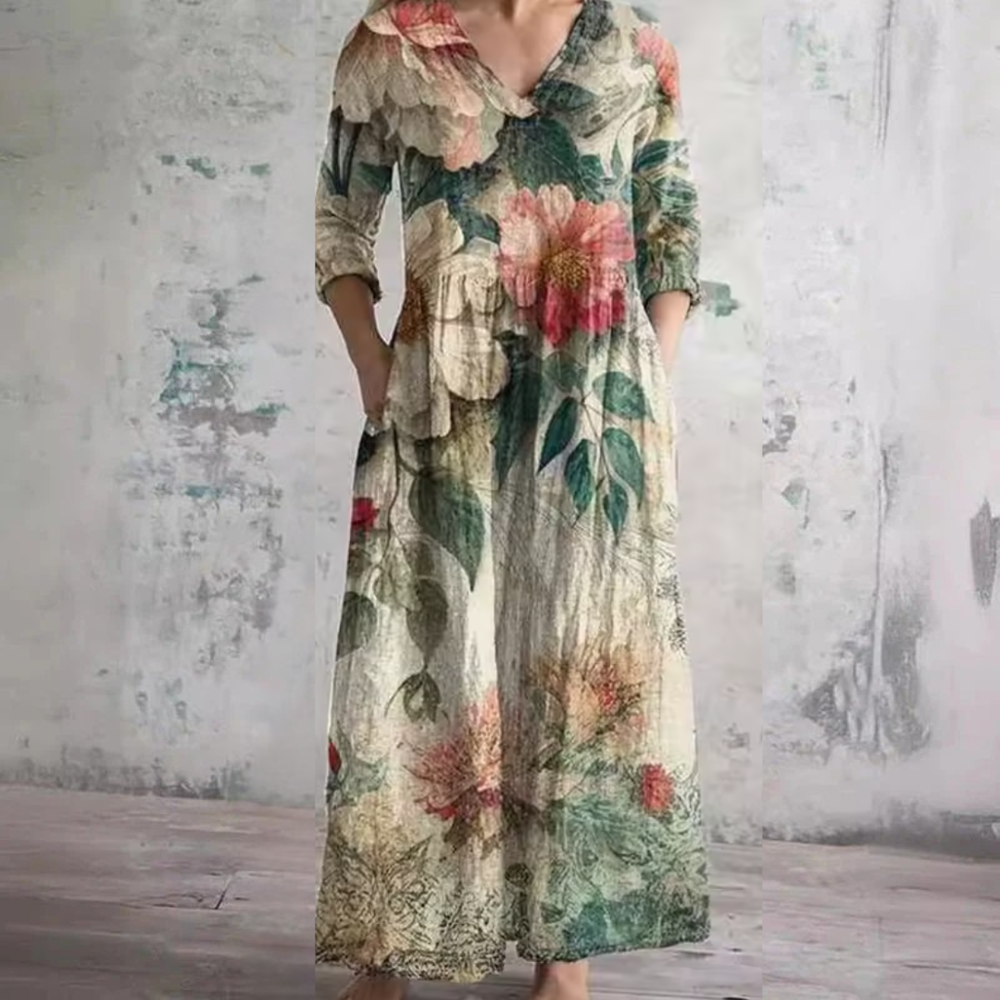 Tânia - Vestido Floral de Verão
