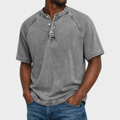 Pedro - T-shirt Vintage com Botões