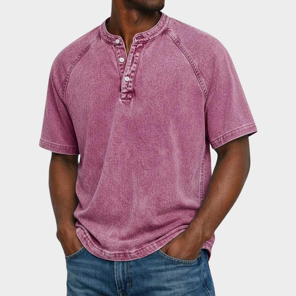 Pedro - T-shirt Vintage com Botões