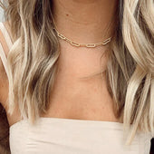 Elegante Halskette Kette Archen | Gold
