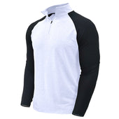 Camisa de algodão com gola subida
