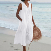 Celeste - Vestido com Decote em V