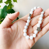 Marília | Pulseira Pedra Natural Patinha e Coração