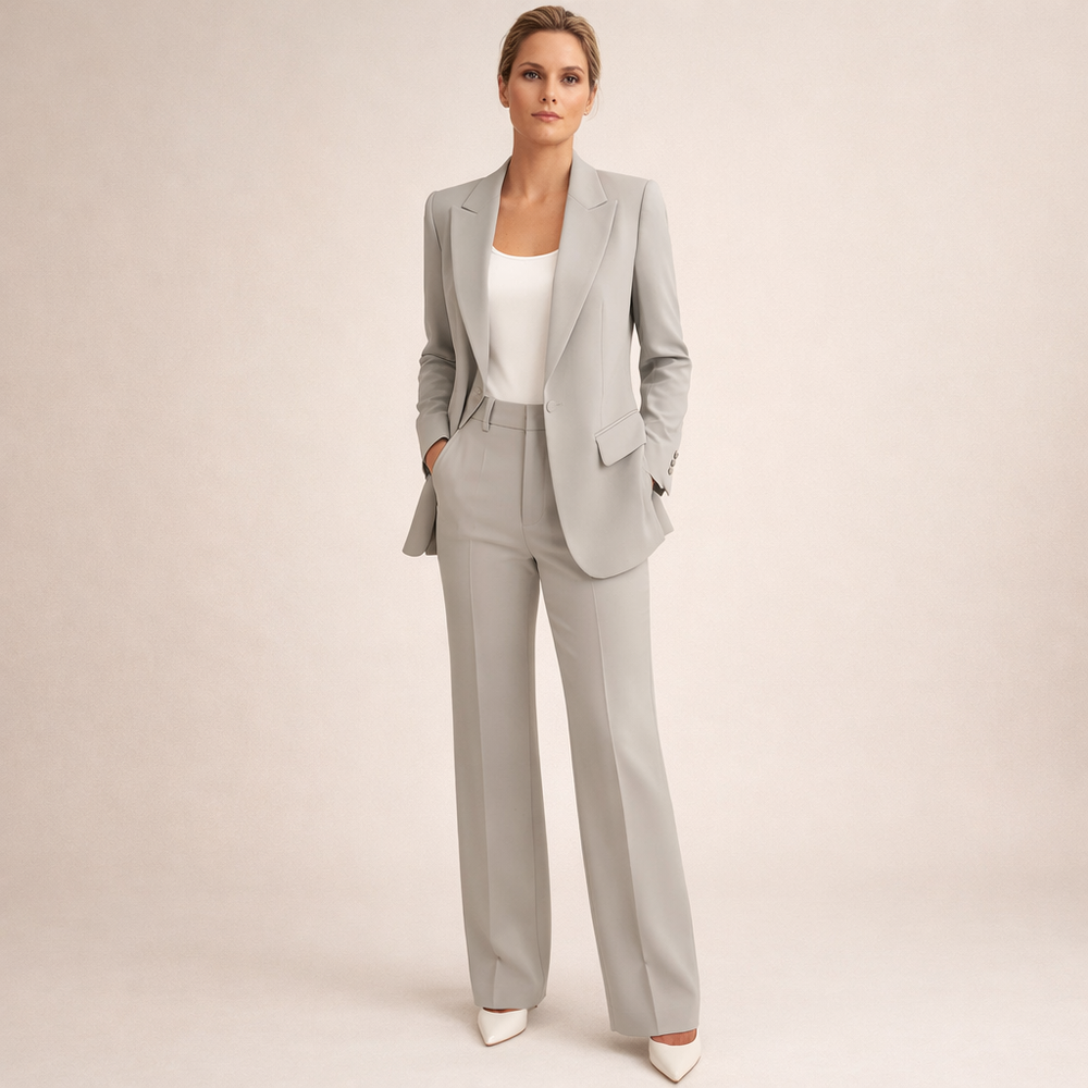 Vanessa - Conjunto elegante com calças largas