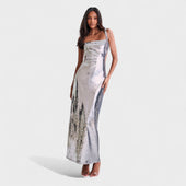 Sparkle Silver - Vestido de gala noite