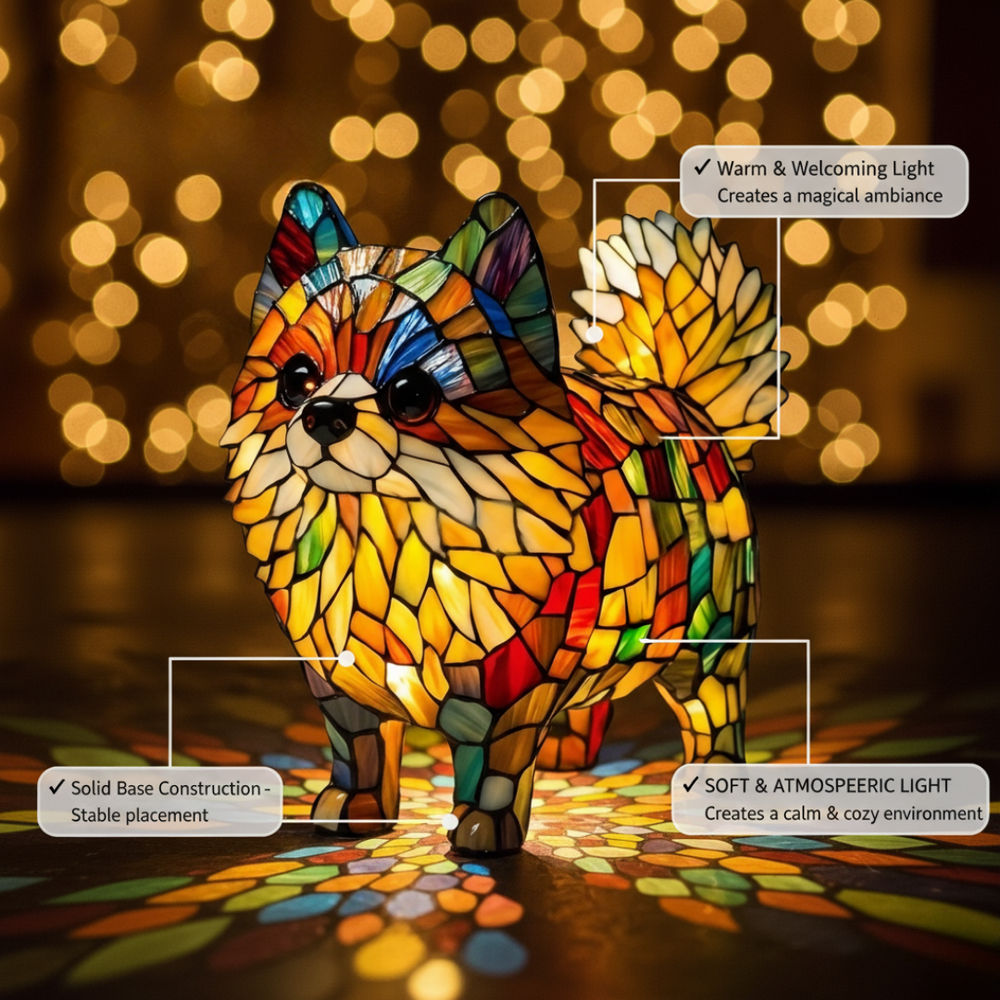 Lulu da Pomerânia | Figura Luminosa Decorativa