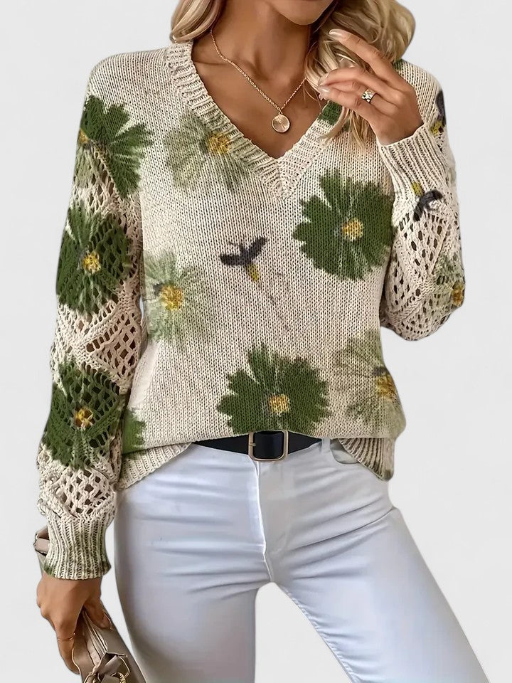 Aurélie | Blusa de Manga Comprida Floral