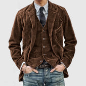 Vasco | Blazer vintage de bombazina com colete