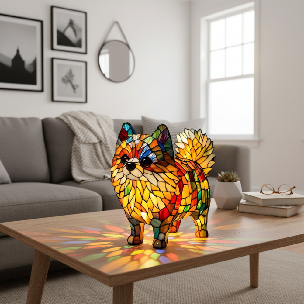 Lulu da Pomerânia | Figura Luminosa Decorativa