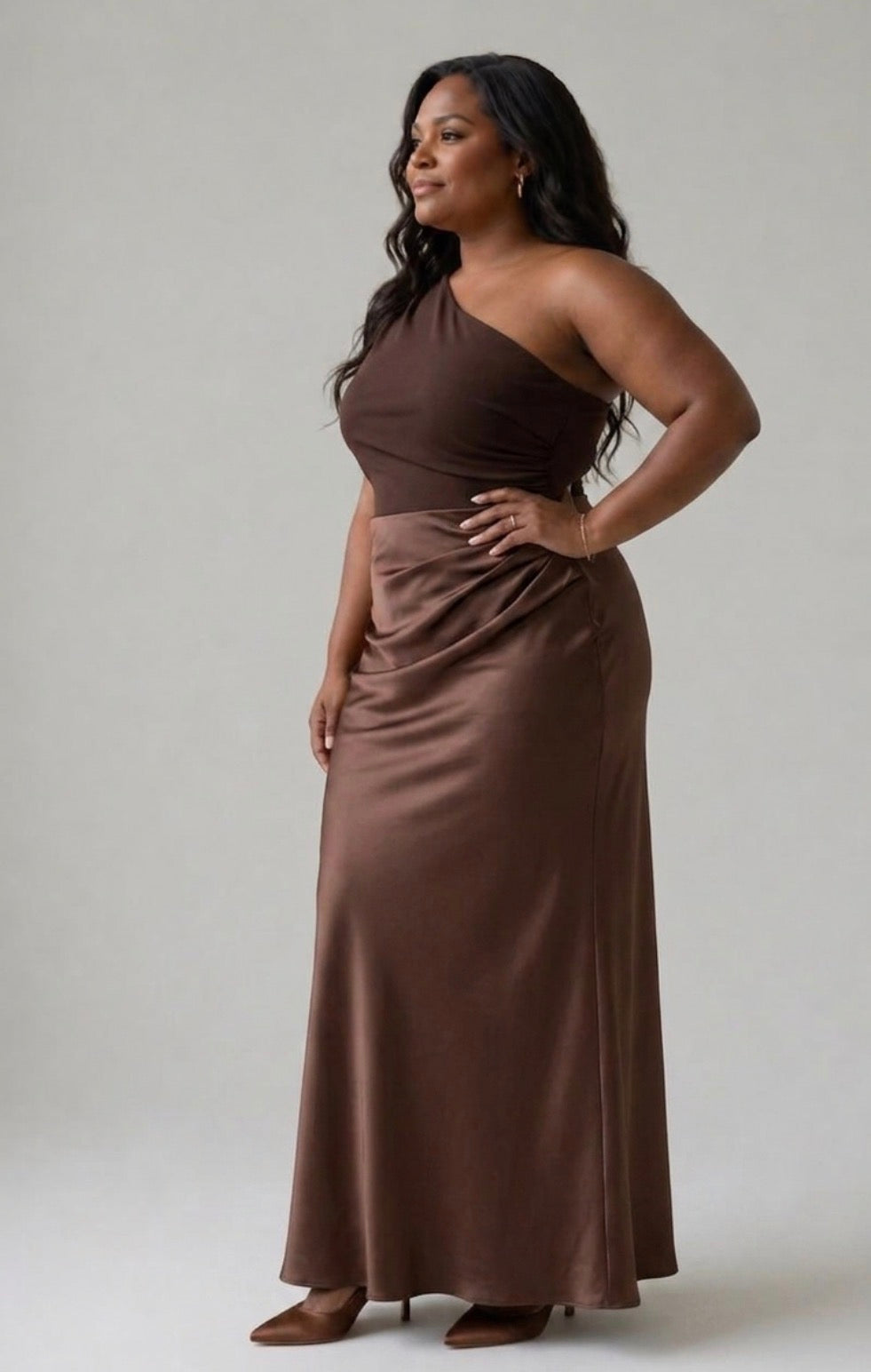 Helena | Vestido Comprido de Um Ombro