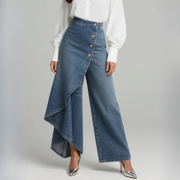 Amélia - Calças de Denim Envolventes