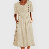 Joana - Vestido Midi Listrado