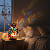 Coruja Elegante | Figura Luminosa Decorativa
