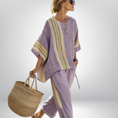Diana - Conjunto boho com riscas