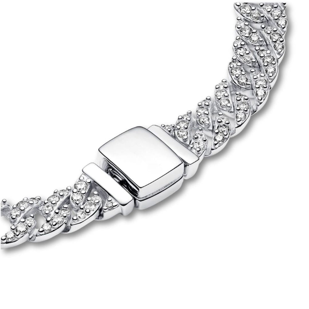 Kubanisches Armband Pavé | Gold