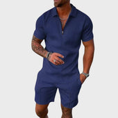André - Conjunto de Camisa Polo e Calções