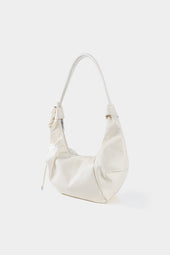 Crossbody kabelka z umelej hladkého vzhľadu so zipsom