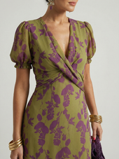 Clarisse | Vestido Midi Floral Descontraído