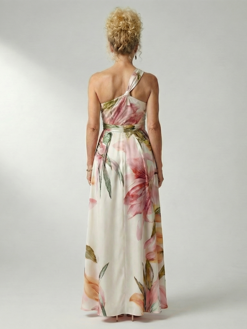 Antónia | Vestido Comprido Floral com Decote Halter