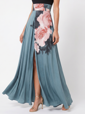 Serafina | Vestido Comprido Halter Estampado