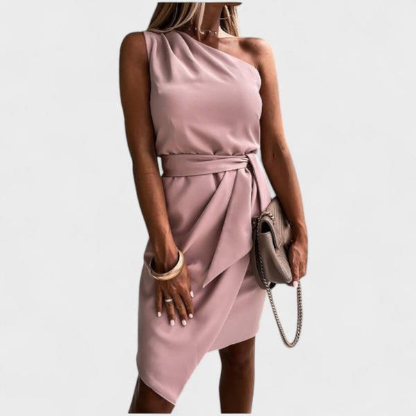 Ana - Vestido Moderno de Um Ombro