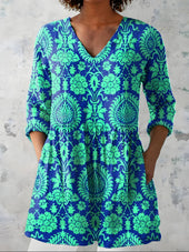 MARLEE | Dolga bluza z V-izrezom