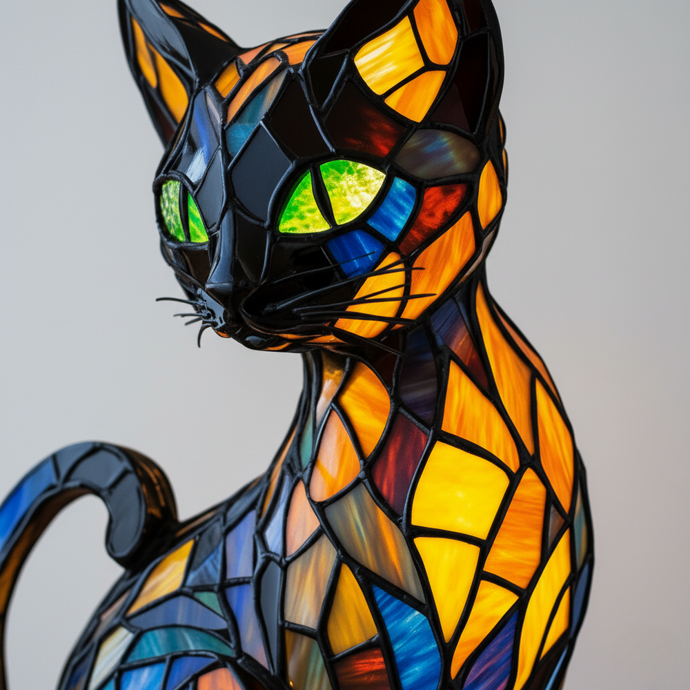 Felino Gracioso | Figura Luminosa de Gato