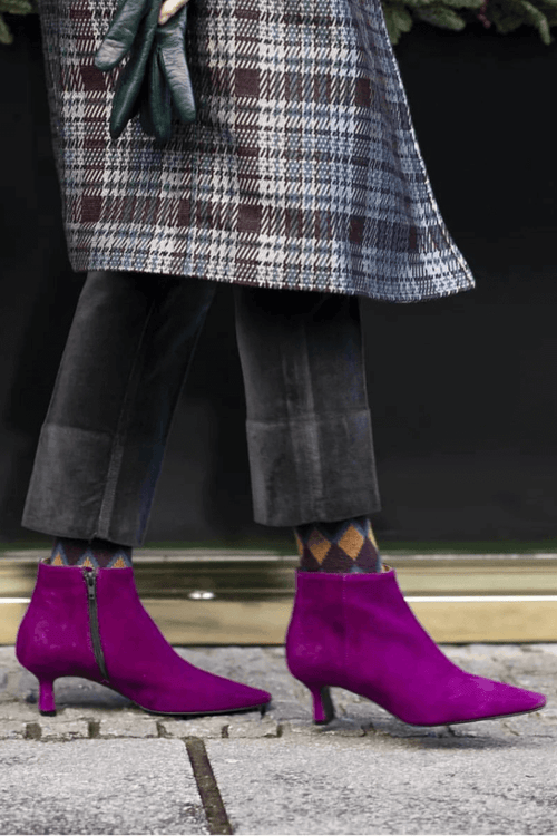 Sophie | Botins de Camurça Elegantes