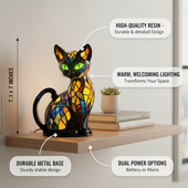 Felino Gracioso | Figura Luminosa de Gato