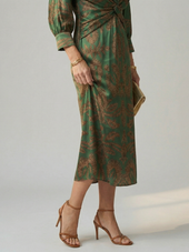 Maura | Vestido Midi com Torção à Frente
