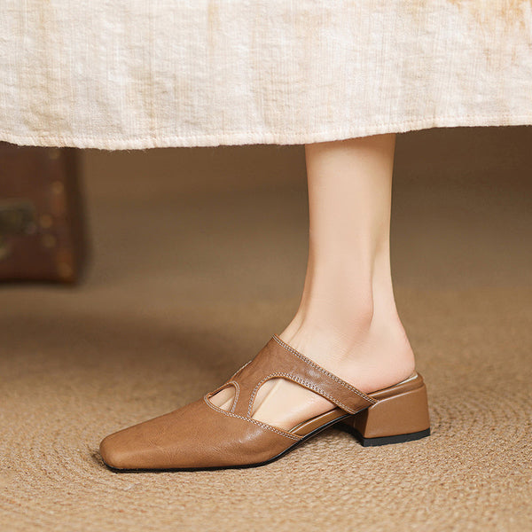 Patrícia | Mules Elegantes de Salto Largo