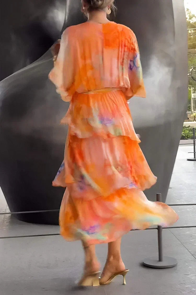Carla – Vestido elegante em chiffon