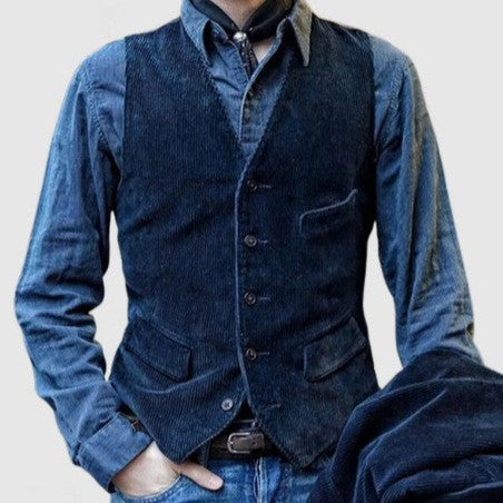 Vasco | Blazer vintage de bombazina com colete