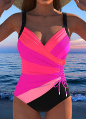Adriana - Fato de banho elegante com estampado colorido