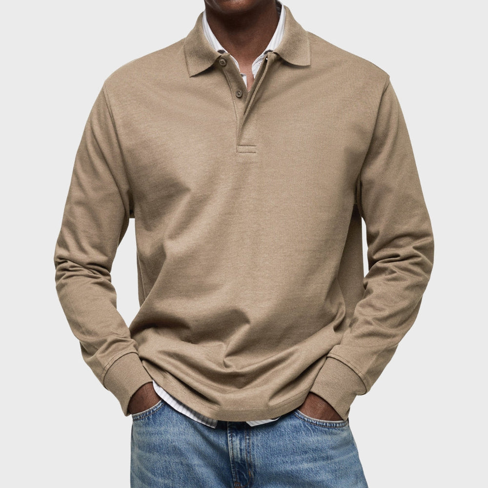 Eduardo - Polo de Luxo de Mangas Compridas