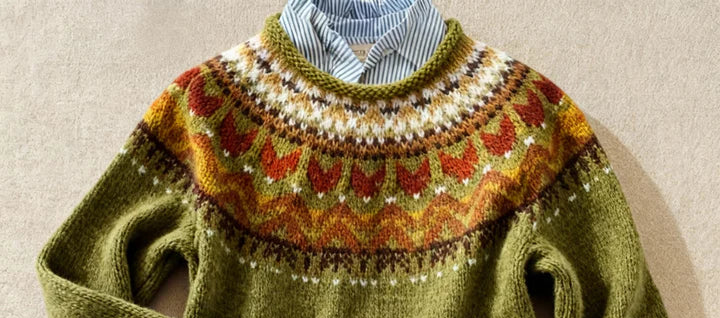 Ardent | Klasičen vintage pleten pulover