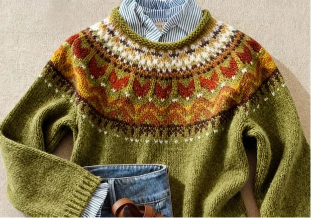 Ardent | Klasičen vintage pleten pulover