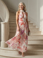 Cassandra | Vestido Comprido Floral Gracioso