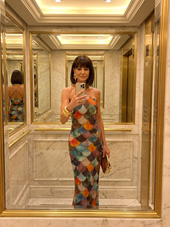 Clara | Vestido Comprido com Padrão Geométrico