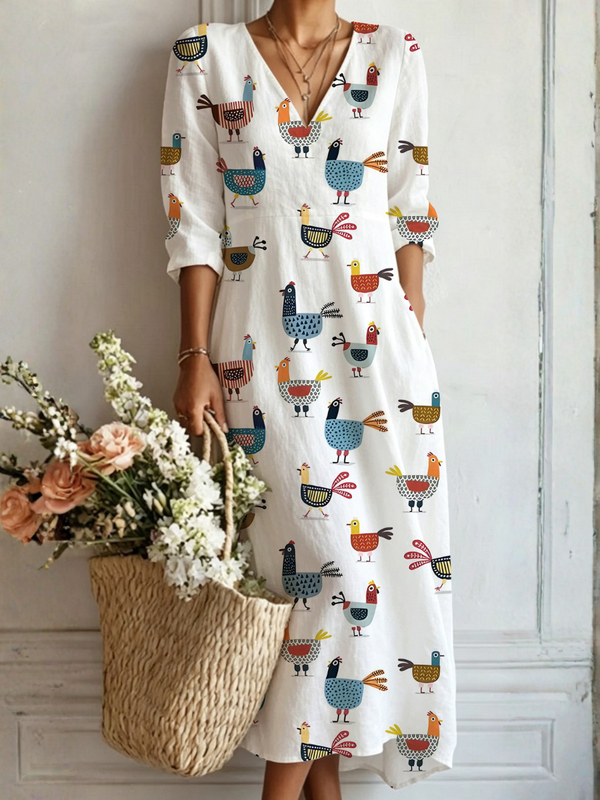 Abril – Dolga boho obleka