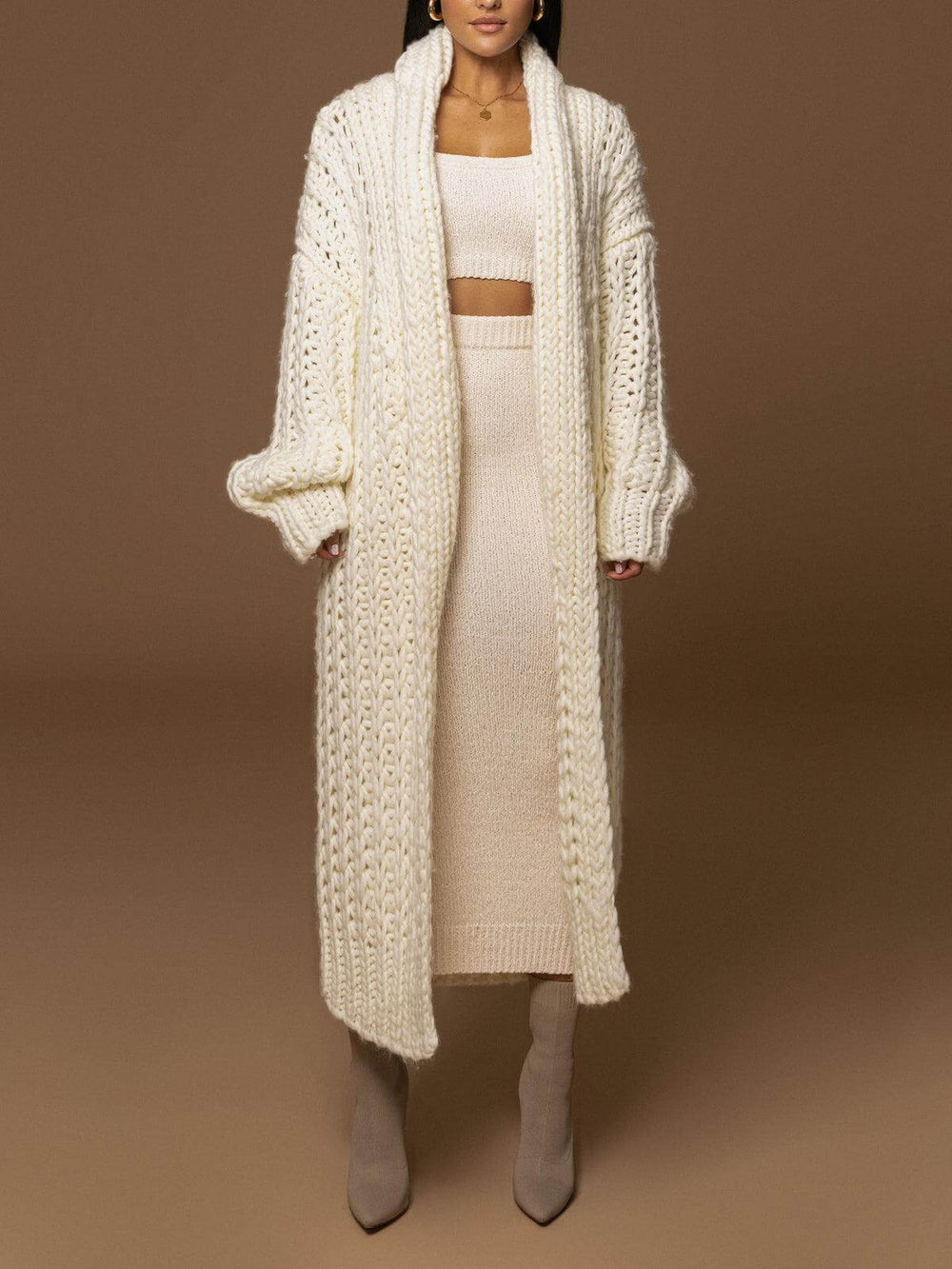 Ivory | Casaco Comprido de Malha