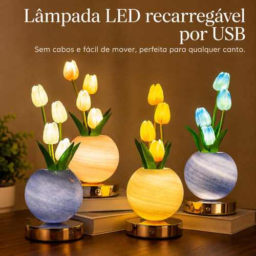 Candeeiro Tulipas LED