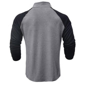 Camisa de algodão com gola subida